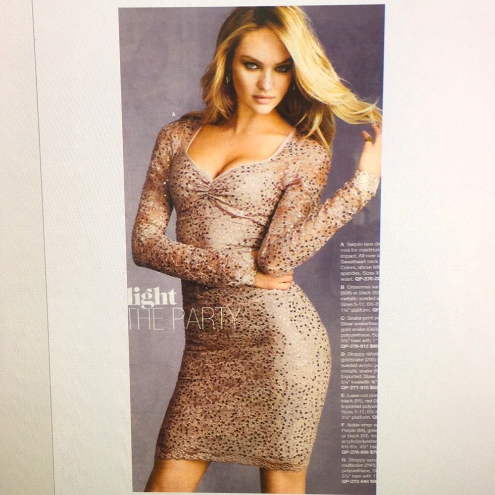 Victoria Secret Sequin Dress/Pink Champagne